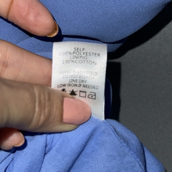 Blue Blush Blue Off the Shoulder Sacred Lotus Romper- Sz Medium - Picture 10 of 10